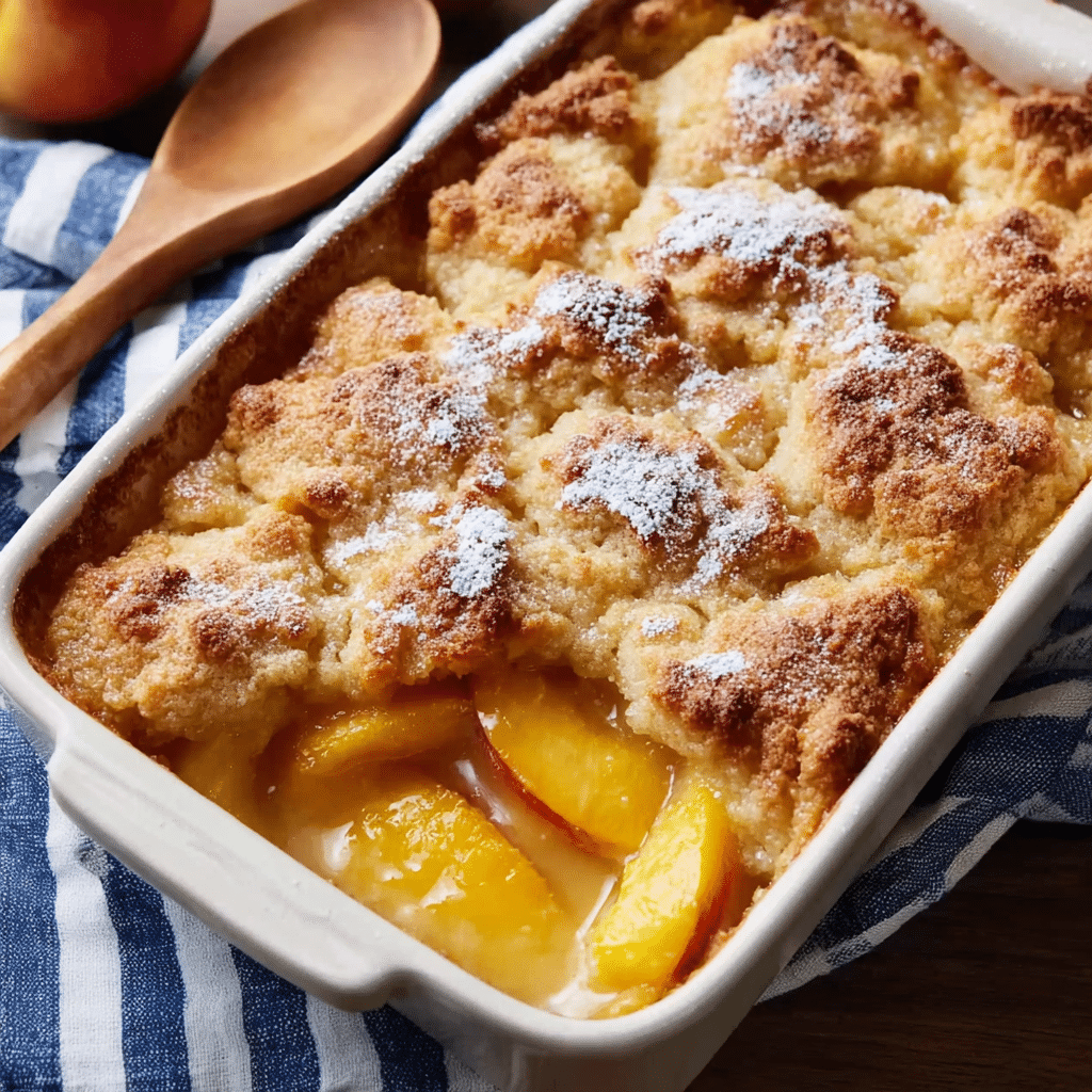 The Easiest Peach Cobbler Recipe - Recipe Image