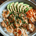 SHRIMP RICE BOWLS WITH SPICY MAYO Recipe