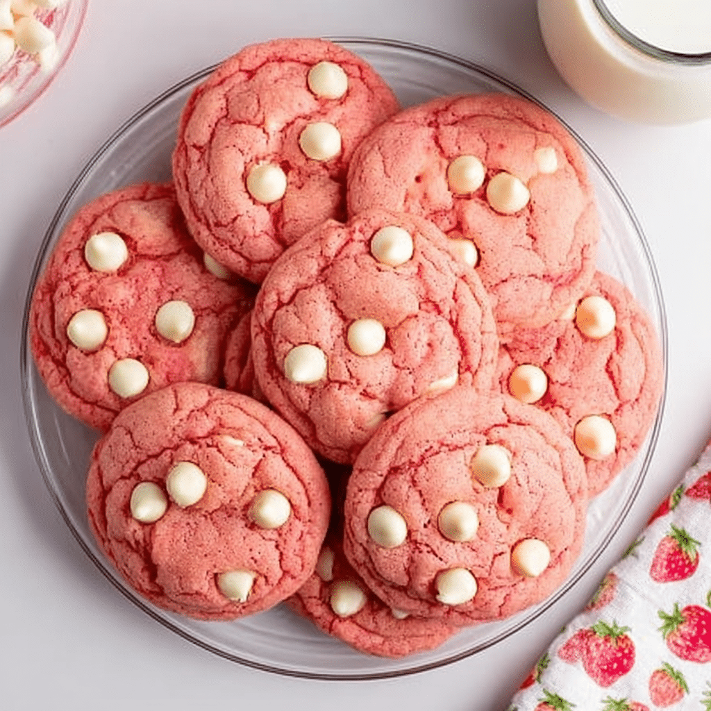 Strawberry Pudding Cookies Recipe - Recipe Image