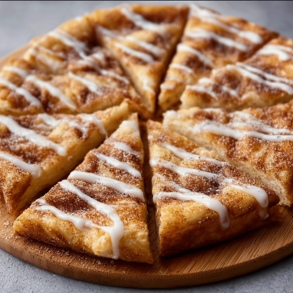 Cinnamon-Sugar Pizza Made with Crescent Rolls