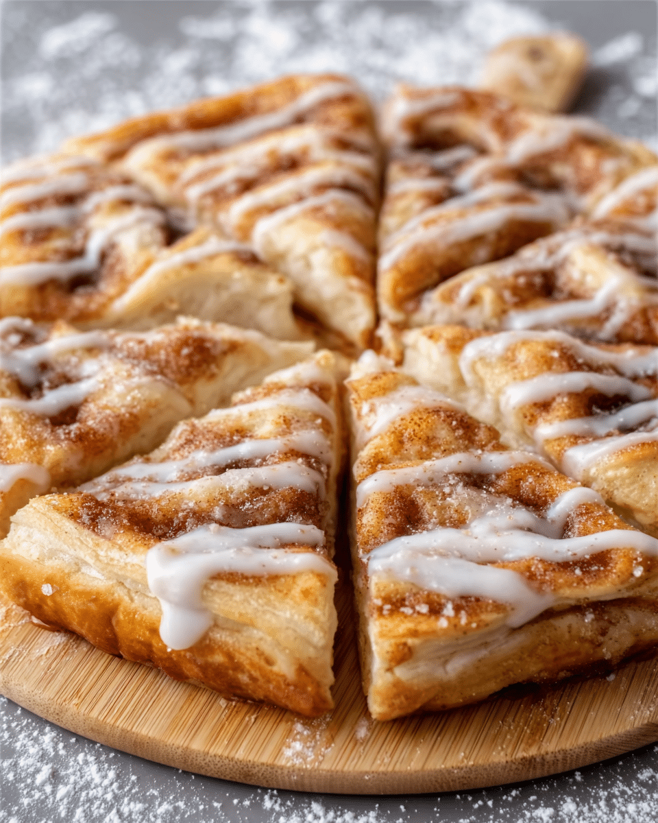 Cinnamon-Sugar Pizza Made with Crescent Rolls