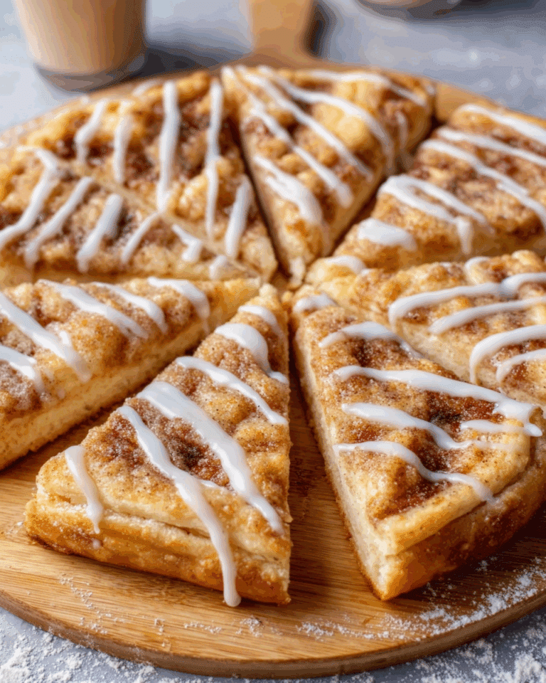 Cinnamon-Sugar Pizza Made with Crescent Rolls