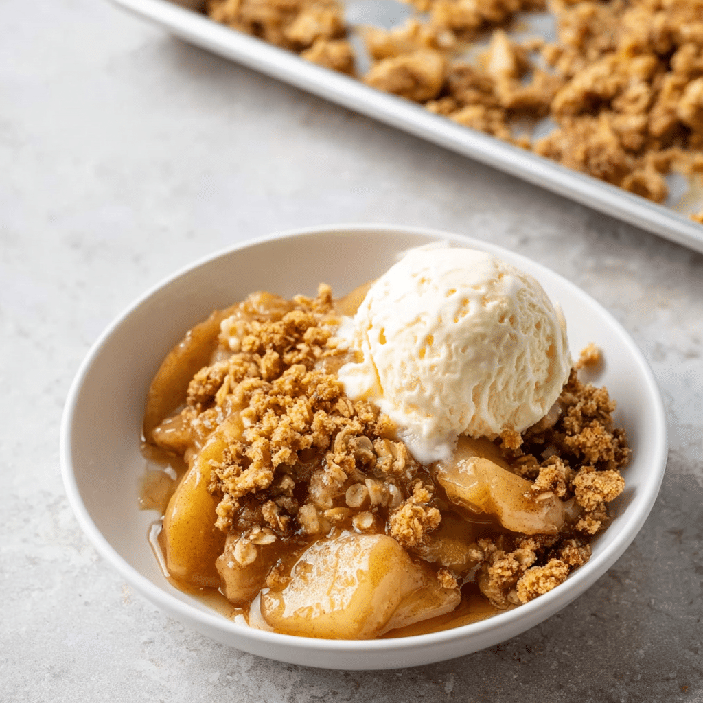 Caramel Apple Crisp Recipe - Recipe Image