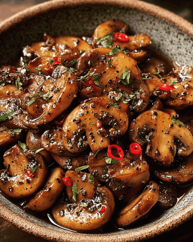 Black Pepper Chicken with Mushrooms Recipe