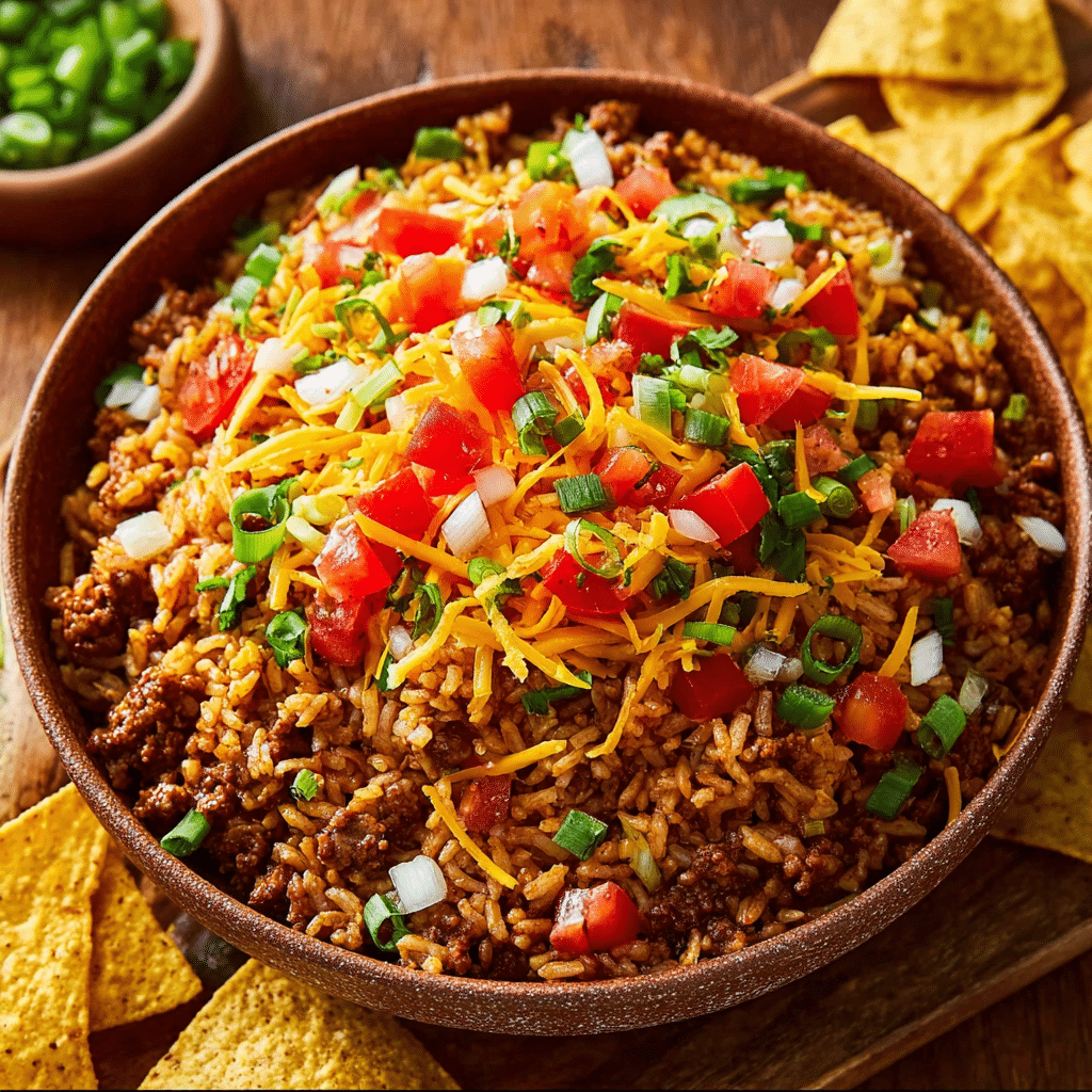 The Best Taco Rice Recipe - Recipe Image
