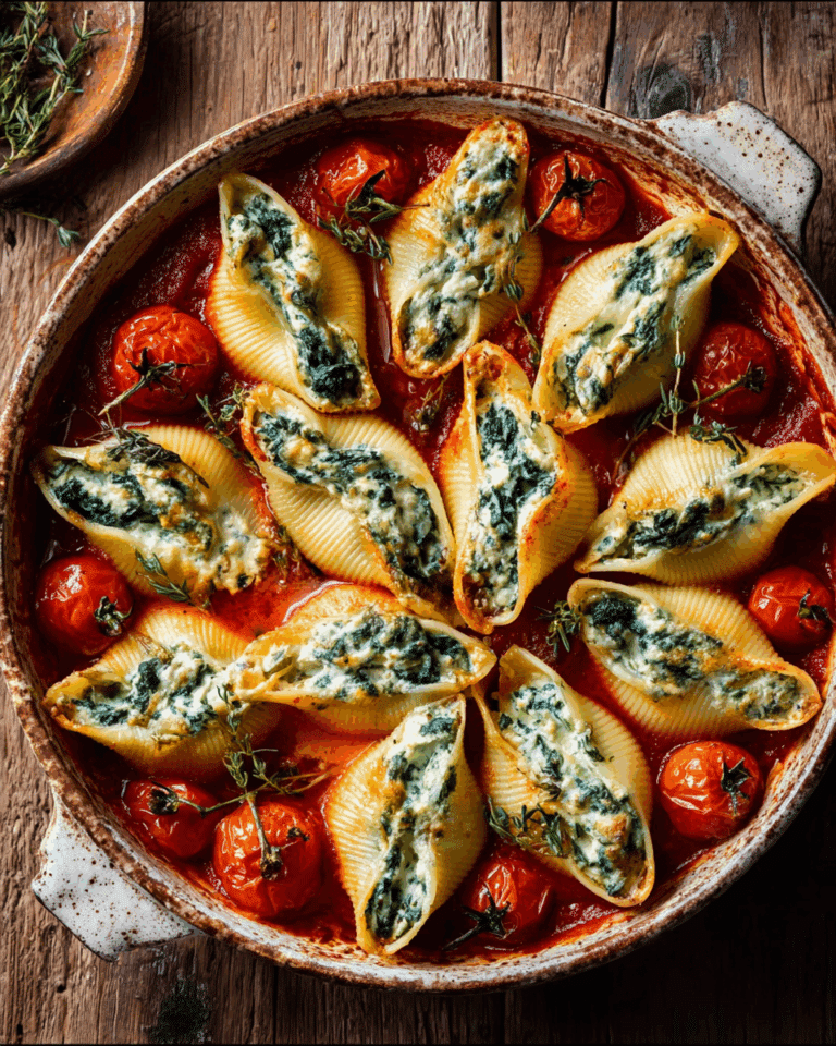 Spinach and Ricotta Stuffed Shells Recipe