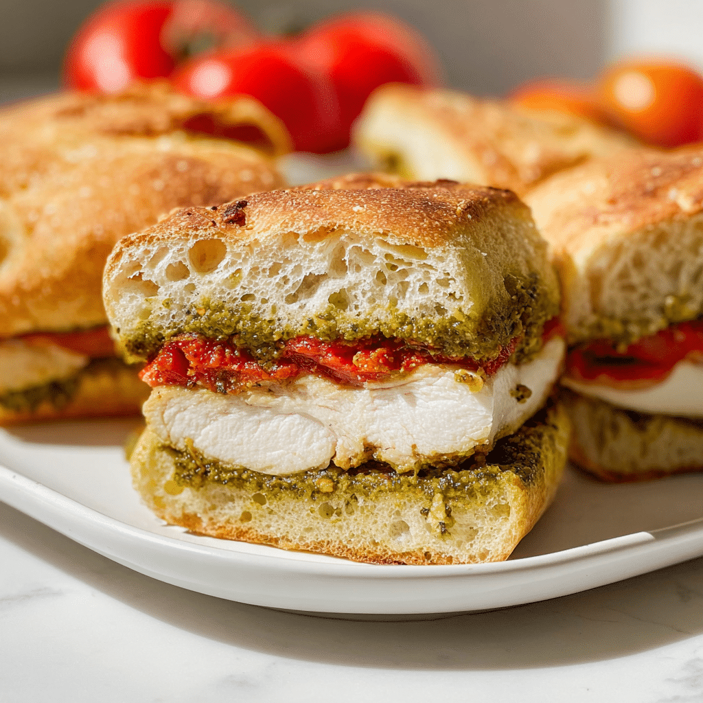 Chicken Pesto Sandwich Recipe - Recipe Image