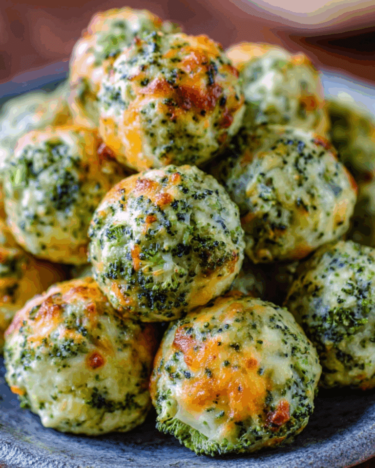 Easy Baked Broccoli Cheese Balls Recipe