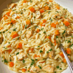 COZY & CREAMY CHICKEN POT PIE ORZO Recipe