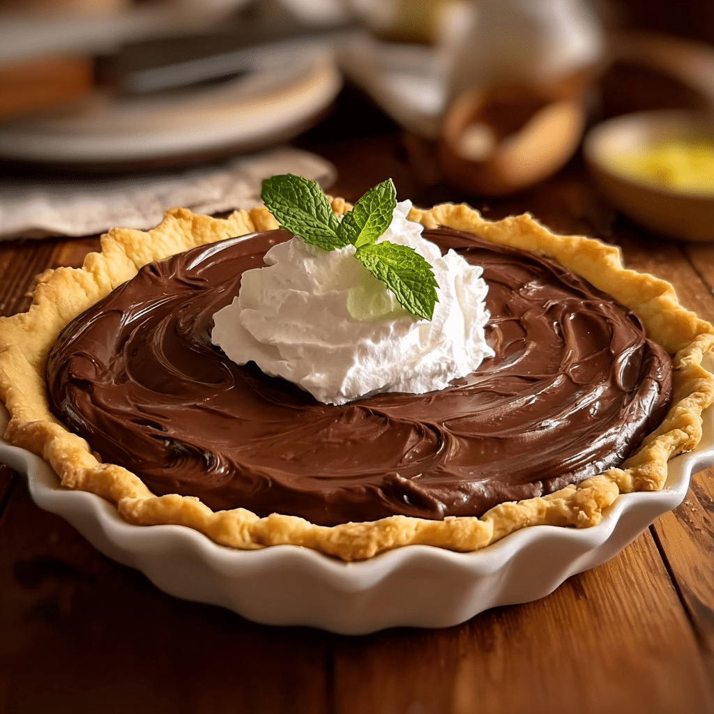 OLD-FASHIONED CHOCOLATE CREAM PIE Recipe - Recipe Image
