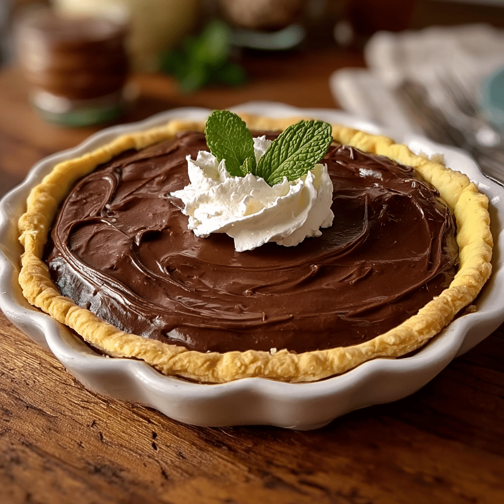 OLD-FASHIONED CHOCOLATE CREAM PIE Recipe - Recipe Image