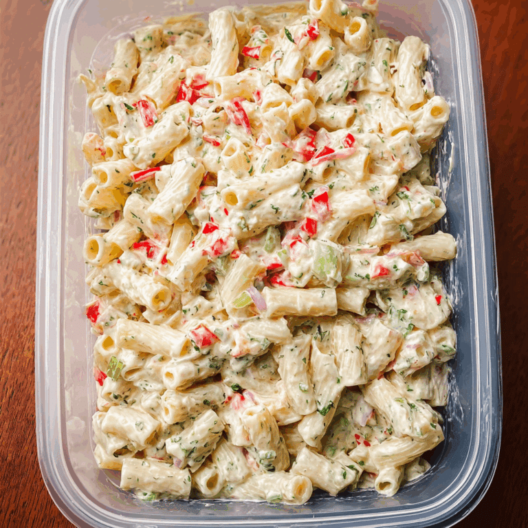 Cheddar Sour Cream Macaroni Salad Recipe