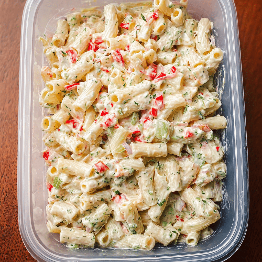 Cheddar Sour Cream Macaroni Salad Recipe