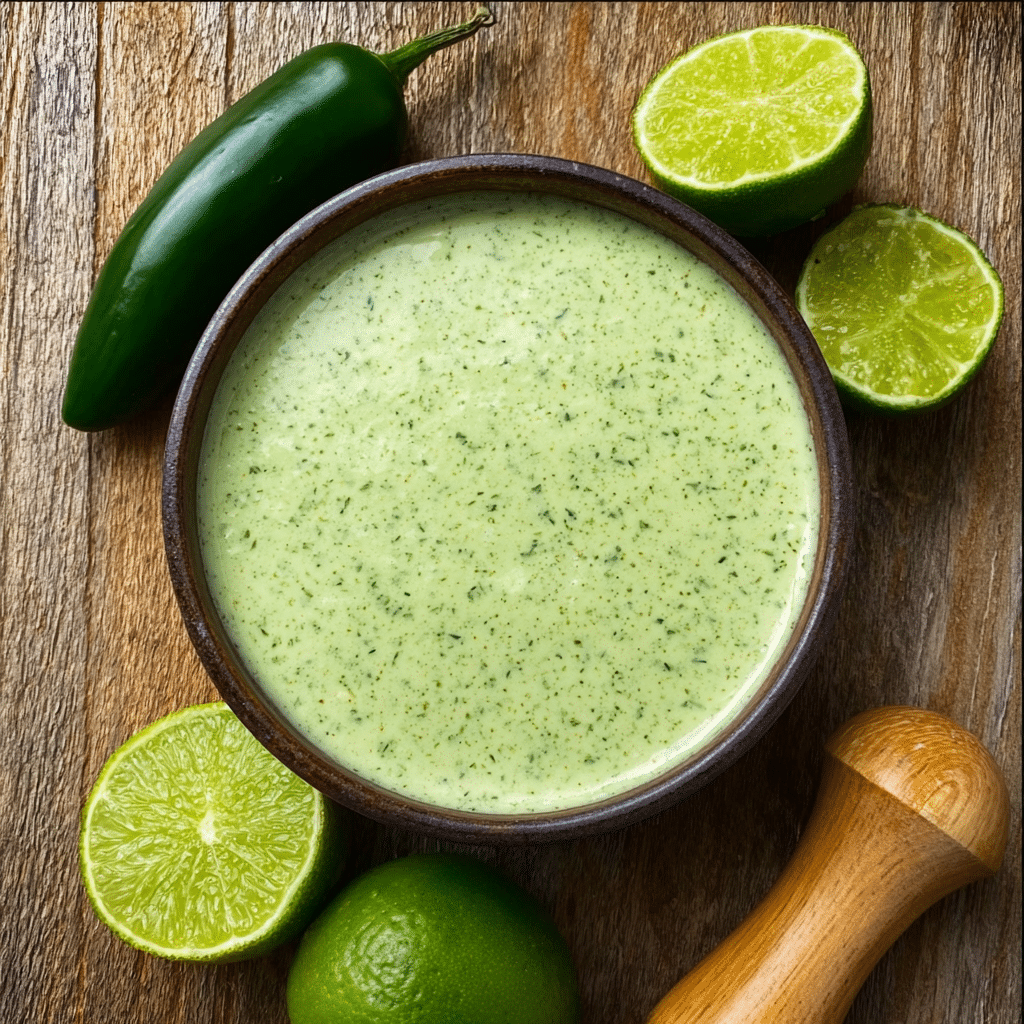 Creamy Garlic Lime Cilantro Sauce