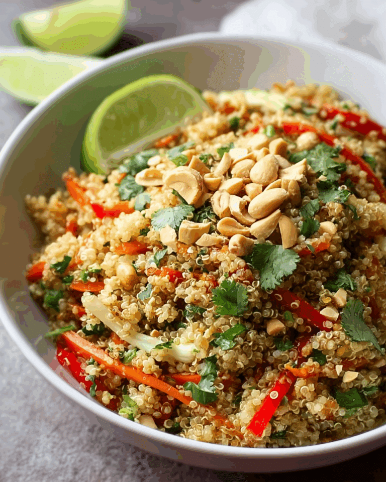 thai quinoa crunch salad: a refreshing healthy delight! Recipe