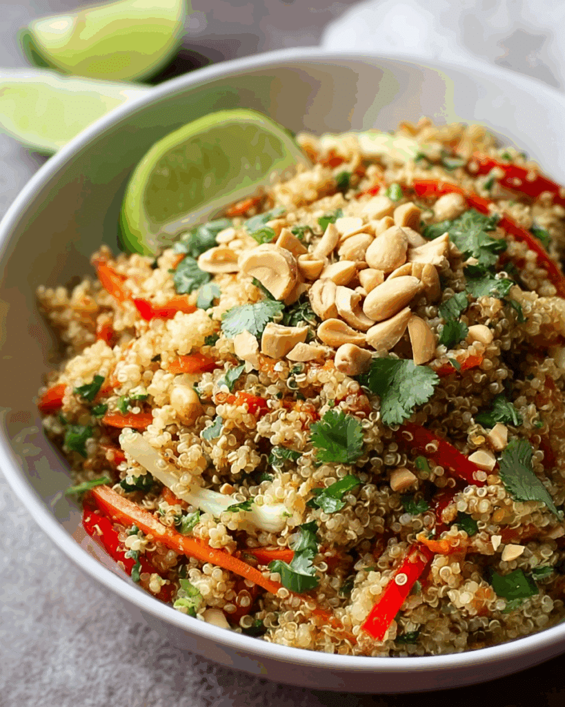 thai quinoa crunch salad: a refreshing healthy delight! Recipe