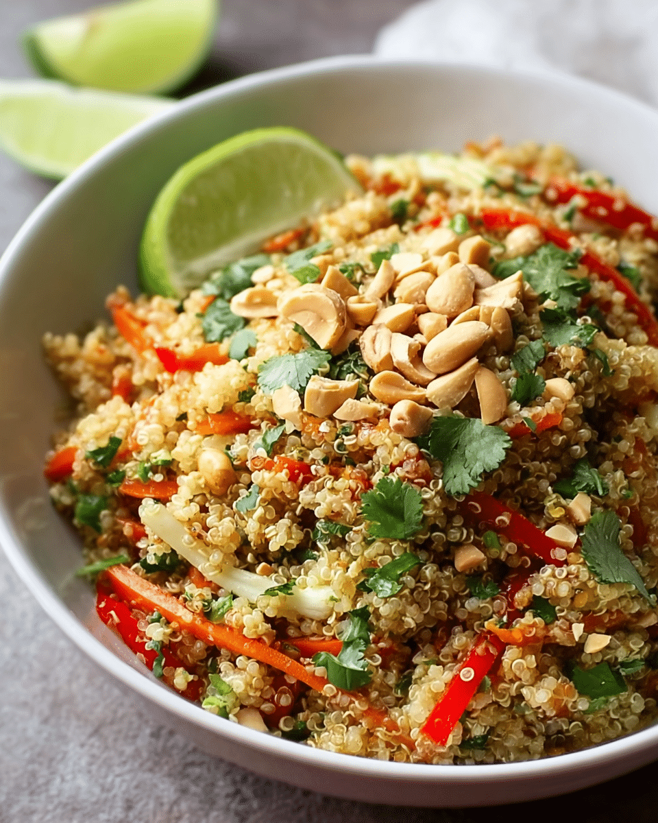 thai quinoa crunch salad: a refreshing healthy delight! Recipe