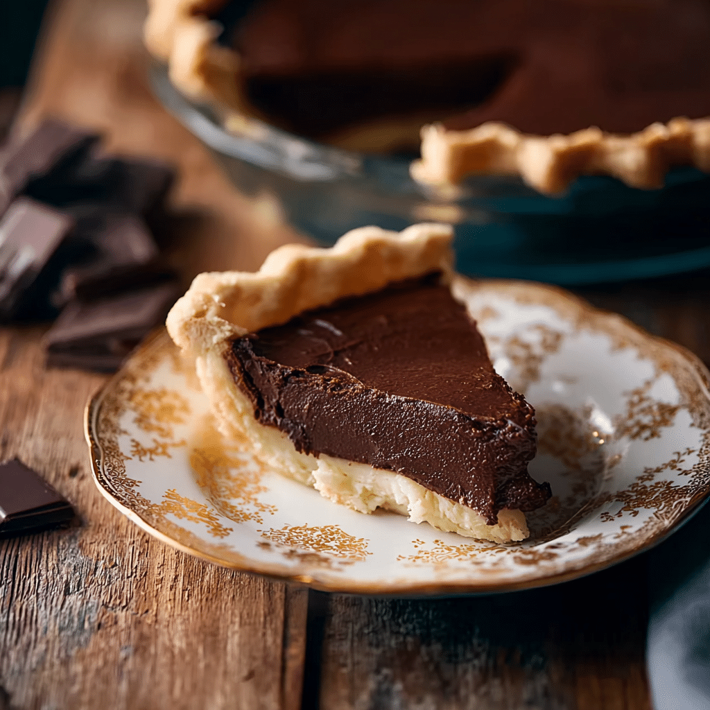 Old Fashioned Chocolate Pie Recipe - Recipe Image