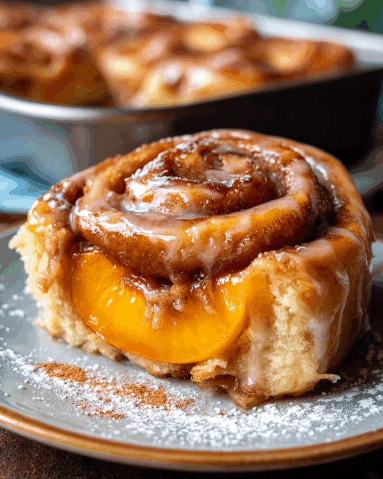 Peach Pie Cinnamon Rolls Recipe