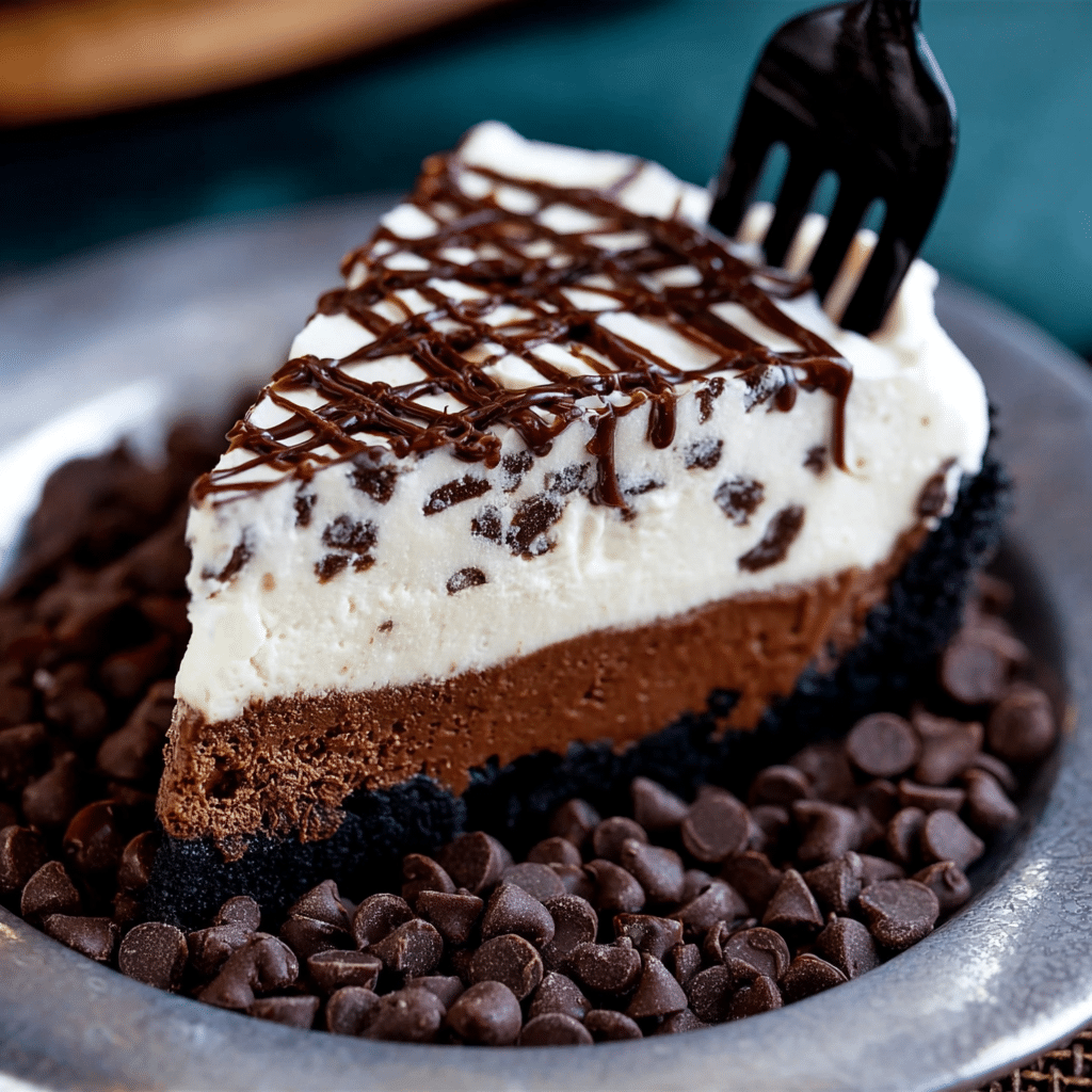 Chocolate Chip No Bake Cheesecake Recipe - Recipe Image