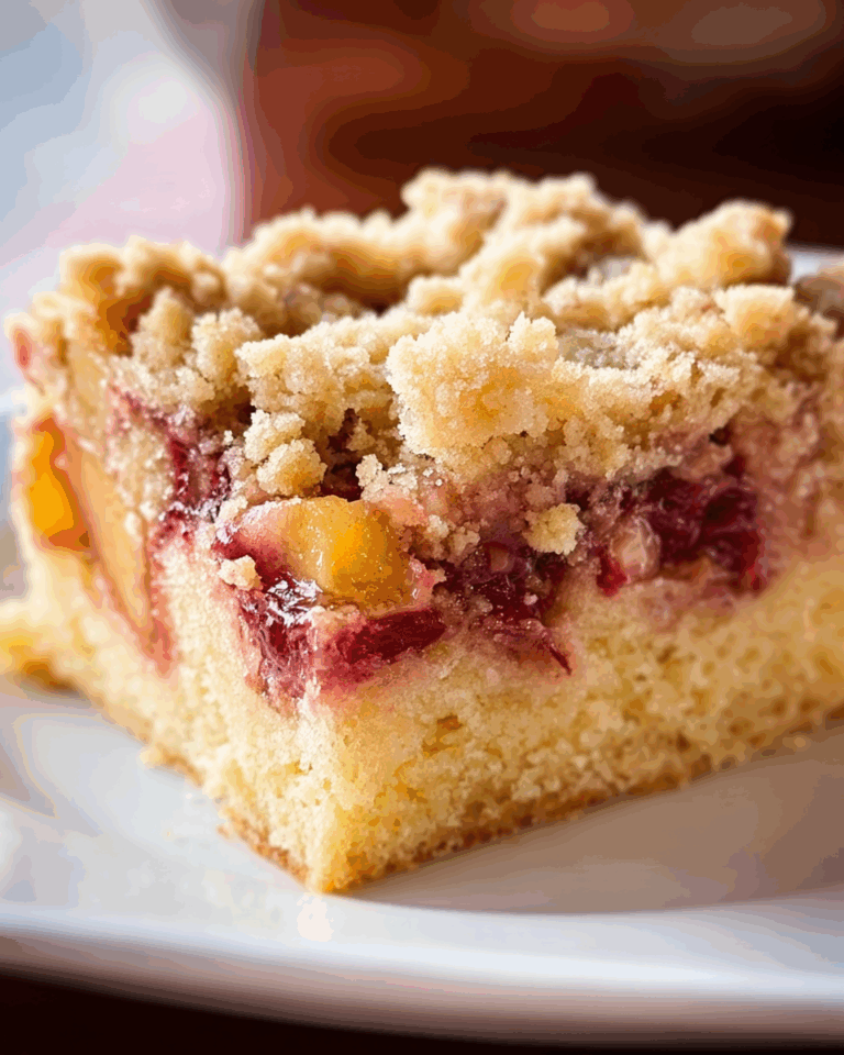 3 Ingredient Rhubarb Squares Recipe