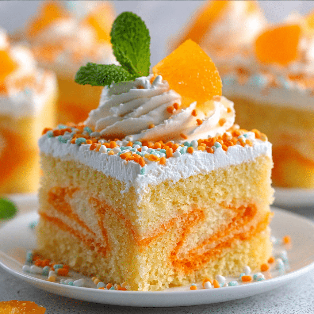 Orange Creamsicle Cake Recipe - Recipe Image