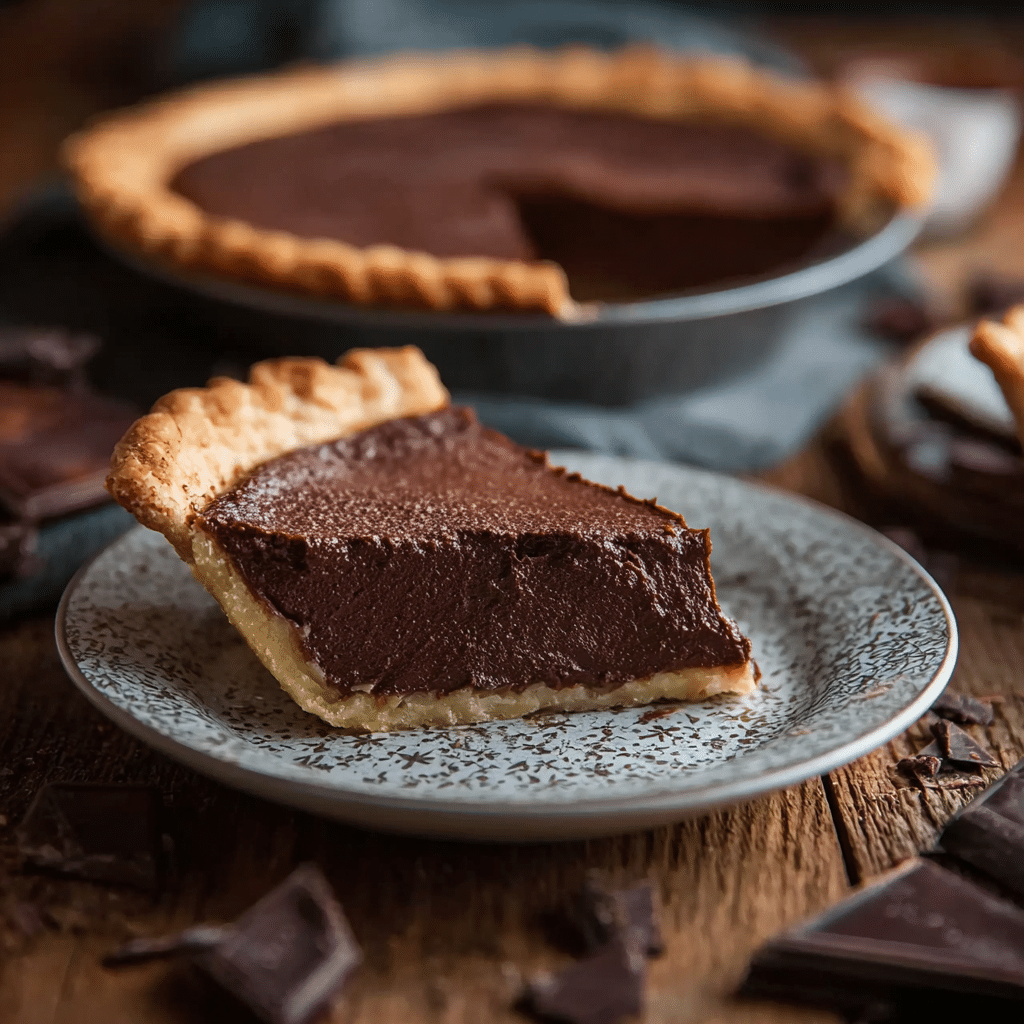 Old Fashioned Chocolate Pie Recipe - Recipe Image