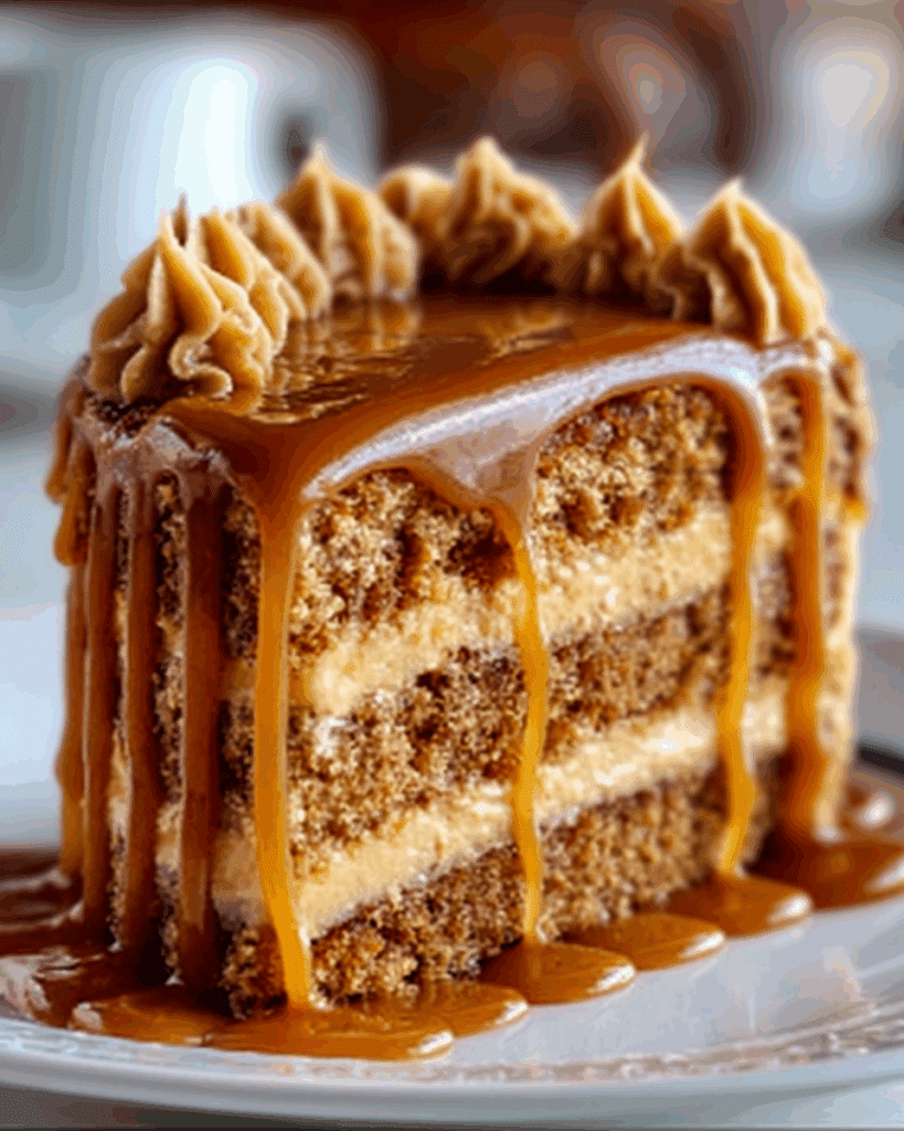 Butterscotch Cake with Caramel Frosting Recipe