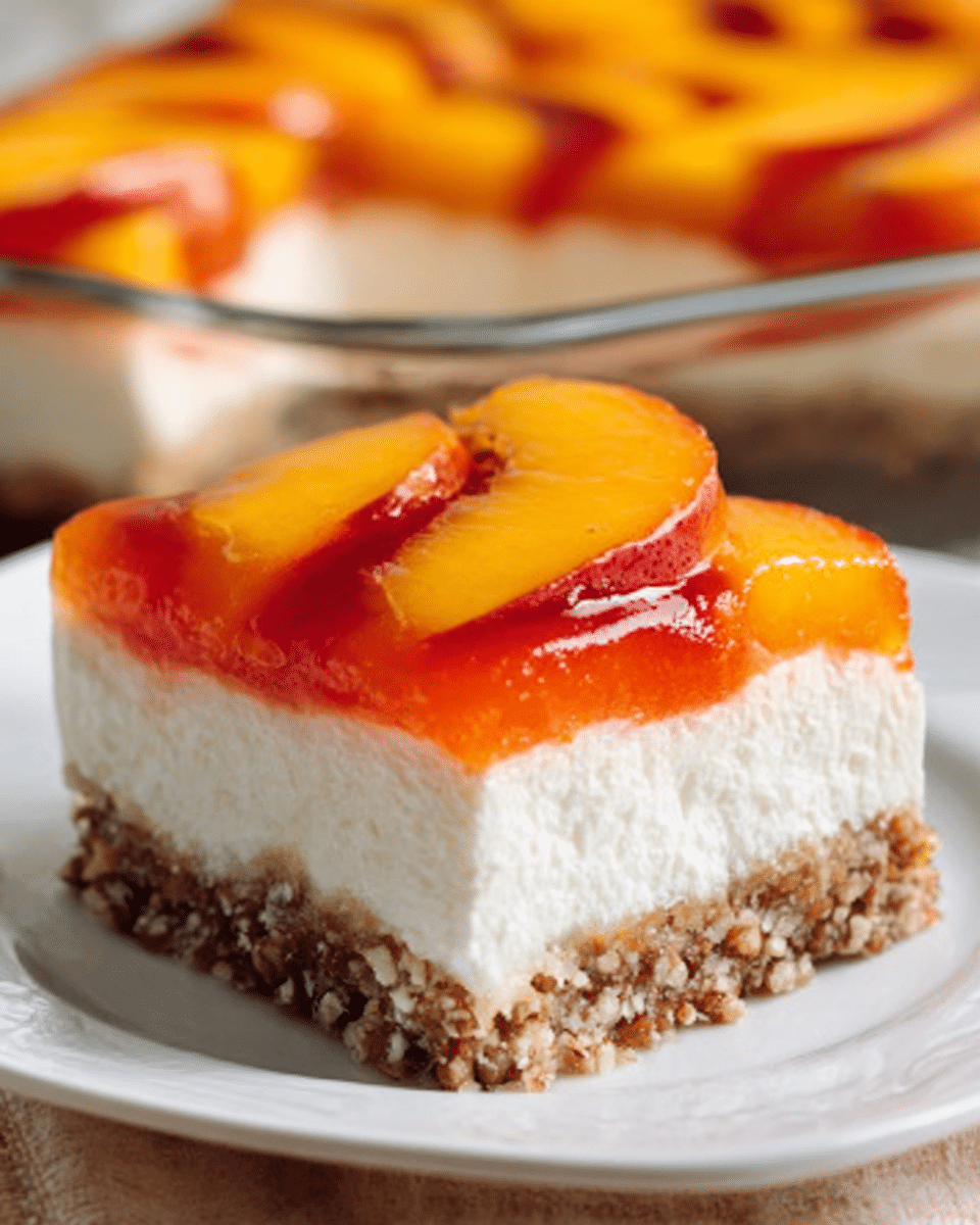 Peach Pretzel Salad Recipe