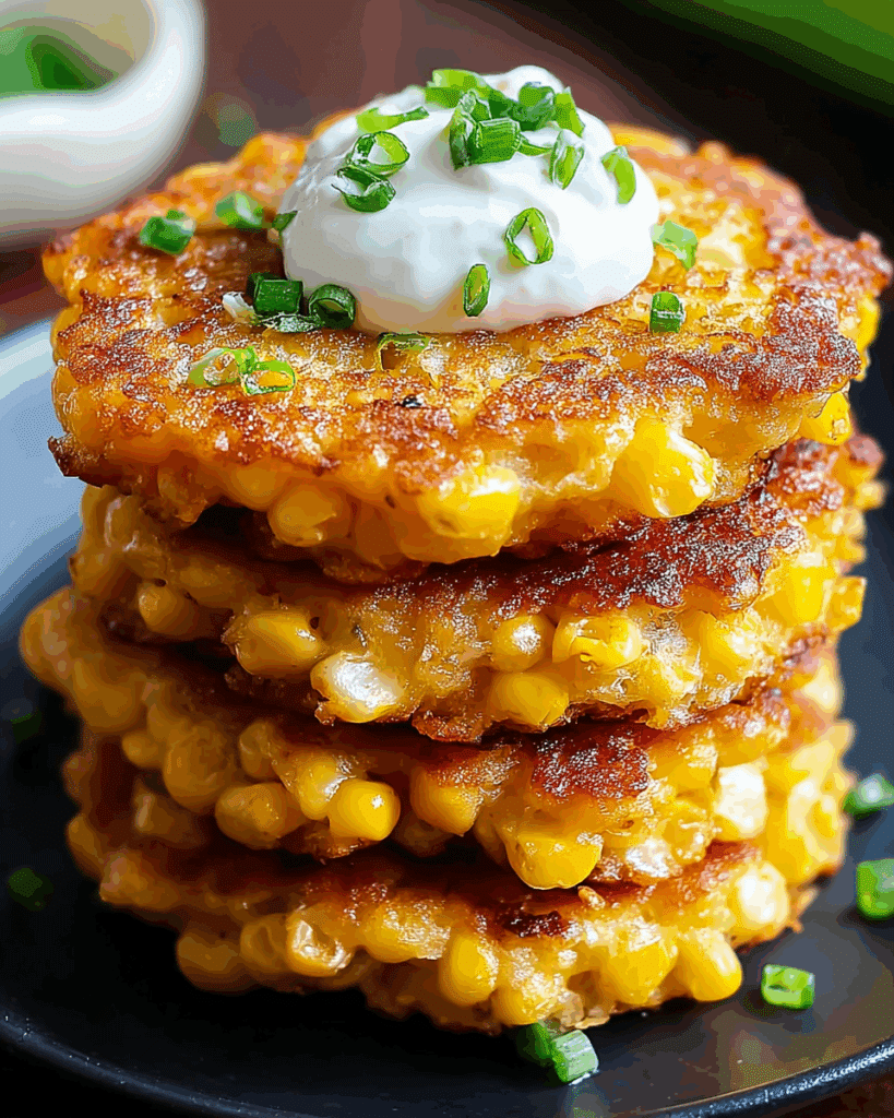 Cheesy Corn Fritters Recipe