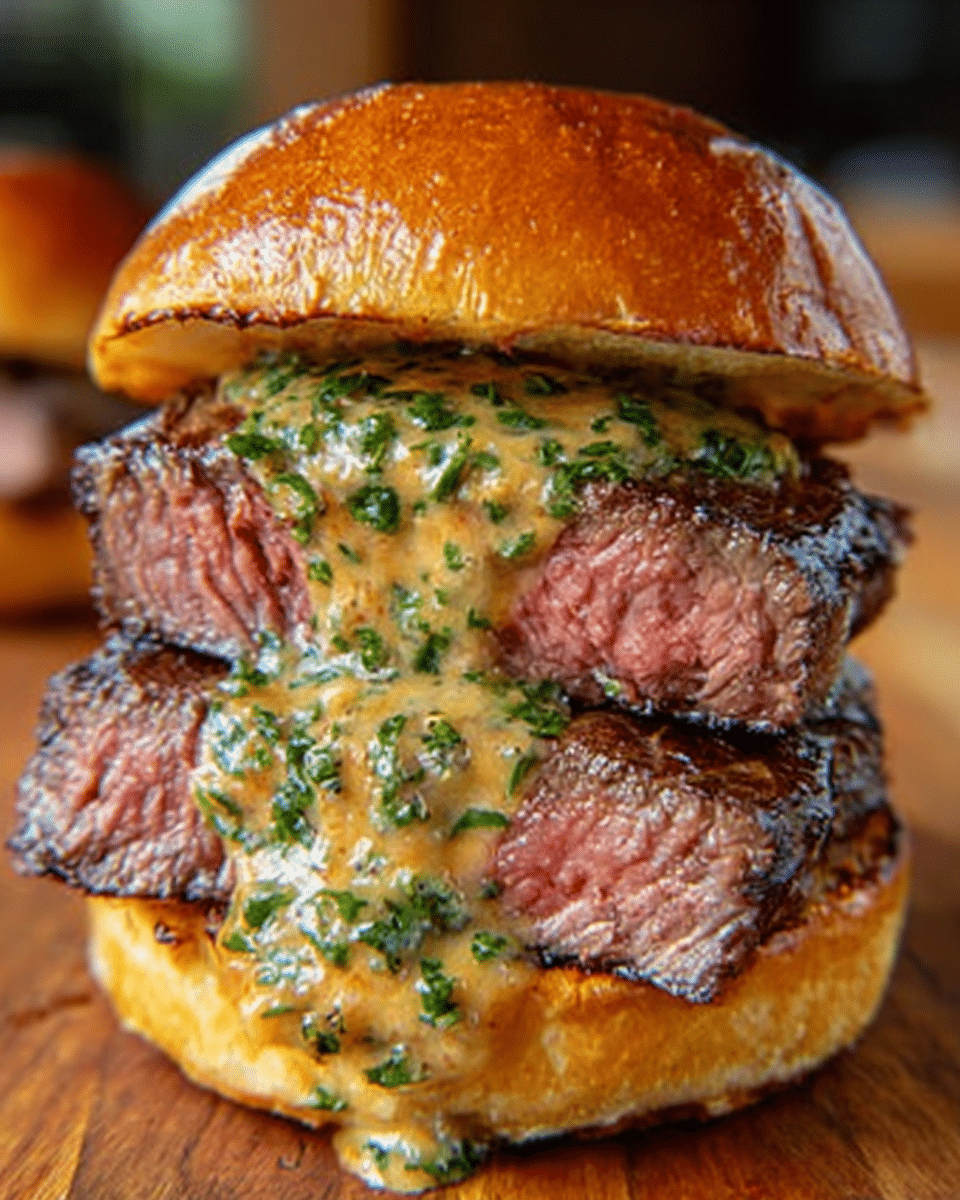 cowboy butter steak sliders Recipe
