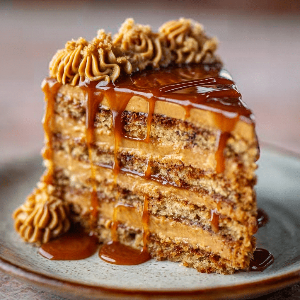 Butterscotch Cake with Caramel Frosting Recipe - Recipe Image
