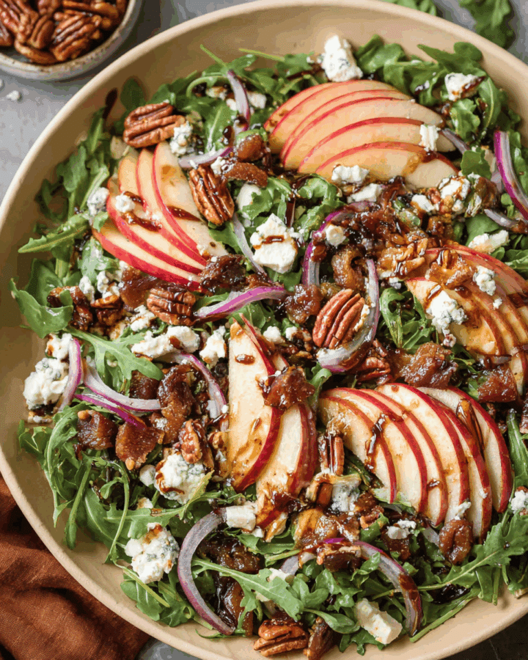 Apple Arugula Salad With Maple Pecans Recipe
