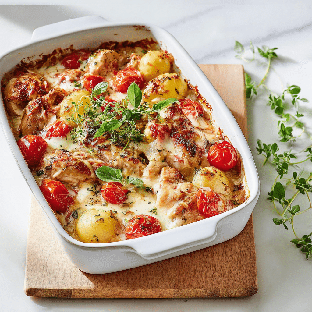 Bruschetta Chicken Bake
