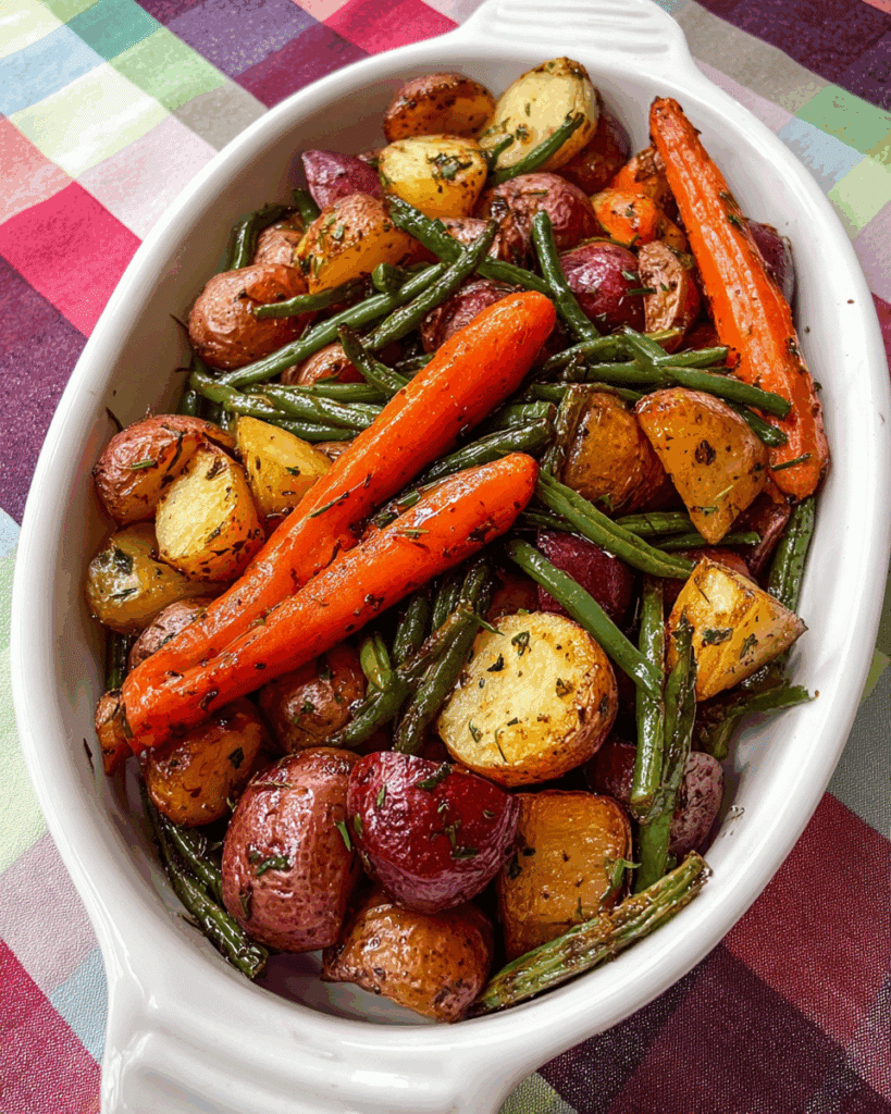 Garlic Herb Roasted Veggies Recipe