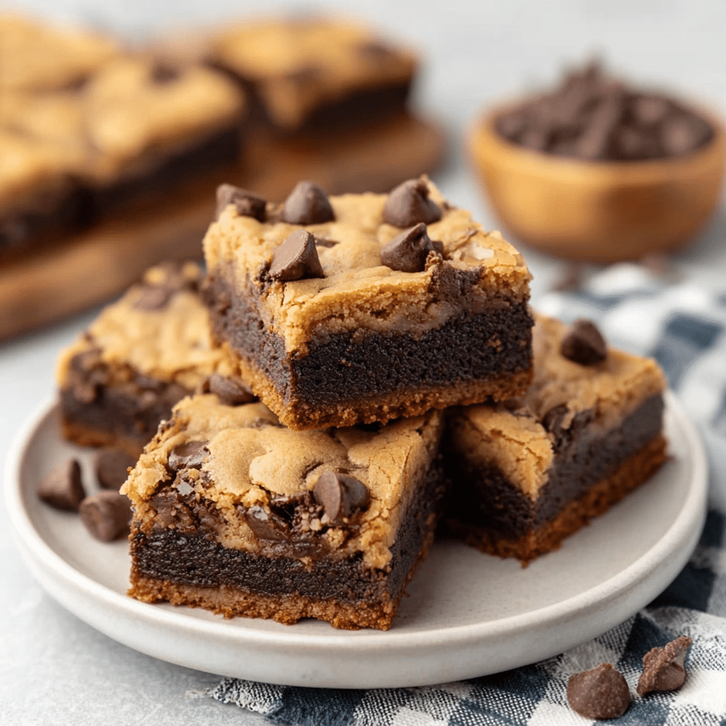 Chocolate Chip Cookie Brownies Recipe - Recipe Image