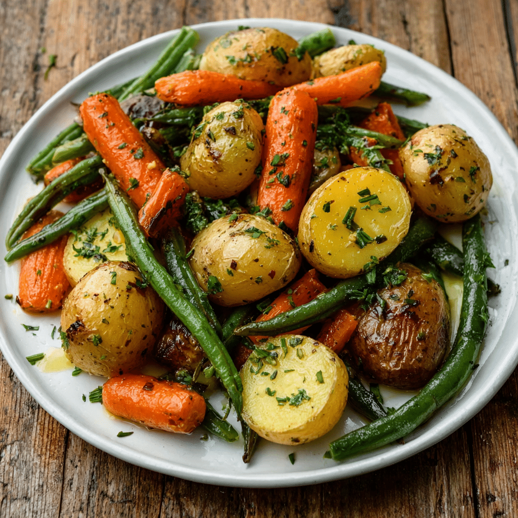 Garlic Herb Roasted Veggies Recipe - Recipe Image