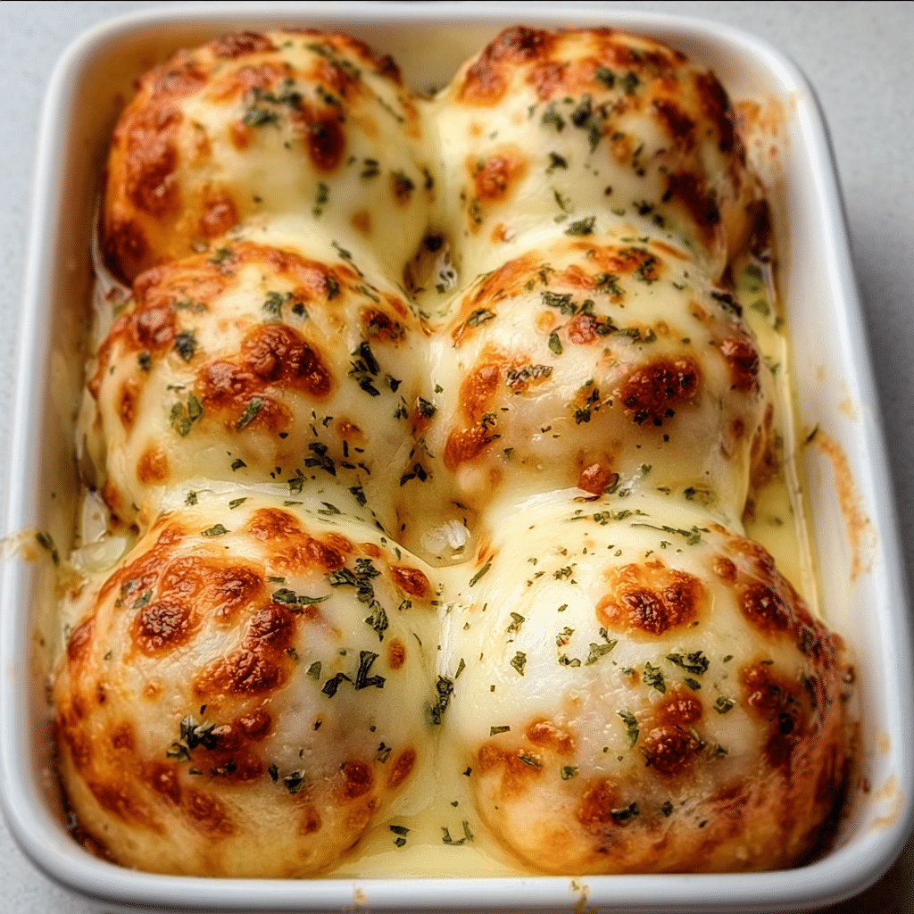 Melted Mozzarella Ranch Chicken Bombs Recipe - Recipe Image