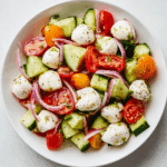 Fresh Cucumber Caprese Salad Recipe