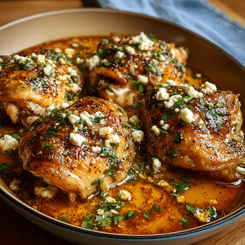 hot honey feta chicken Recipe - Recipe Image