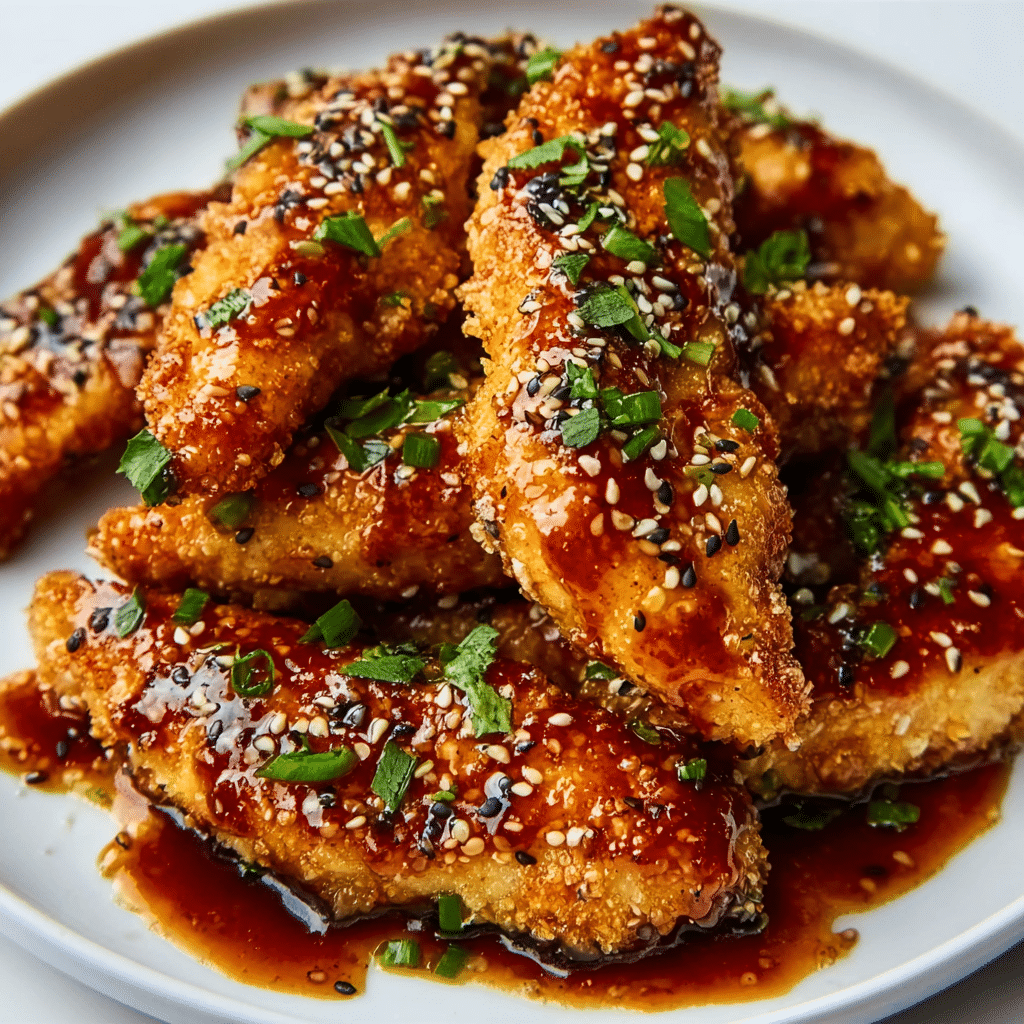 Baked Crunchy Hot Honey Chicken Recipe - Recipe Image