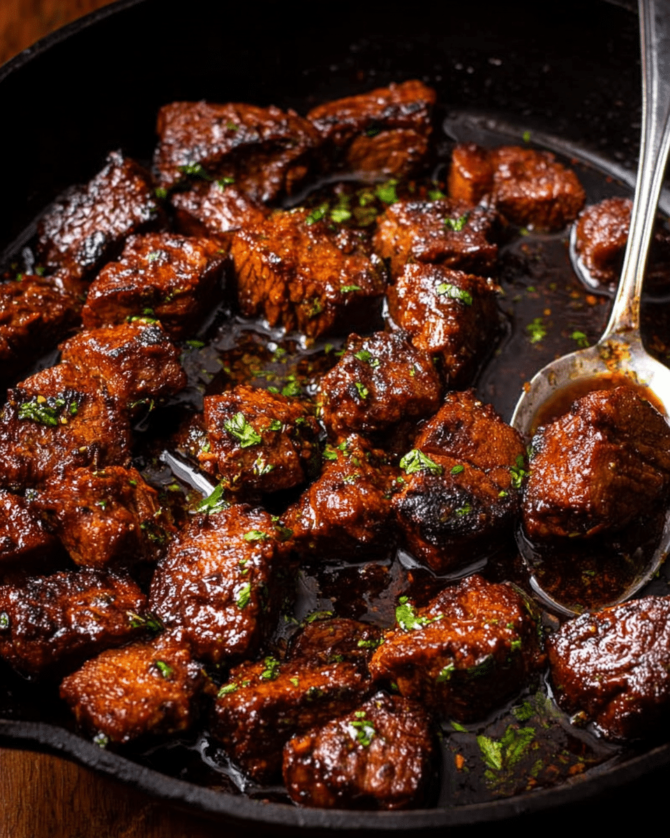 CAJUN GARLIC BUTTER STEAK BITES Recipe - Recipe Image