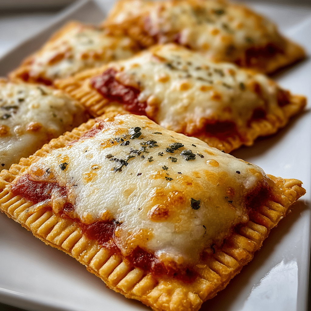 homemade easy cheesy pizza pockets Recipe - Recipe Image