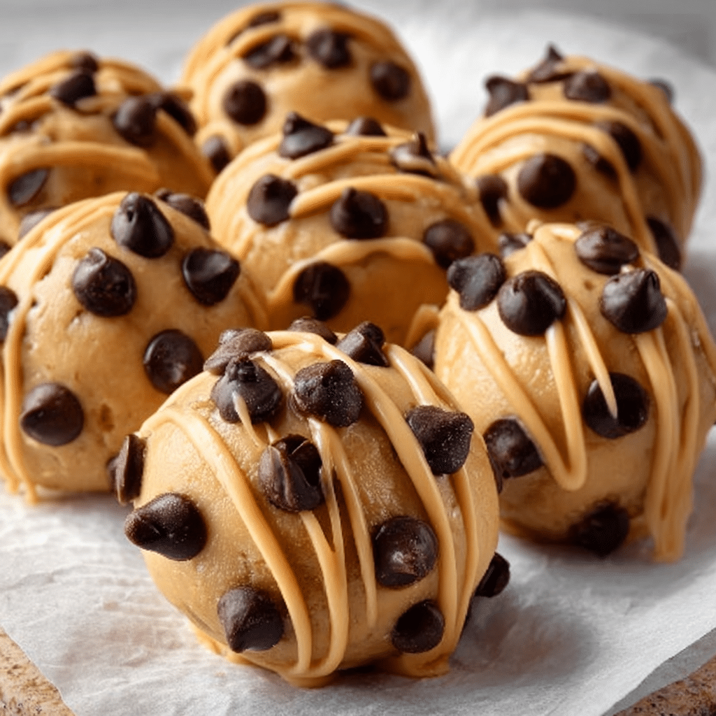 Peanut Butter Bites with Chocolate Chips Recipe - Recipe Image