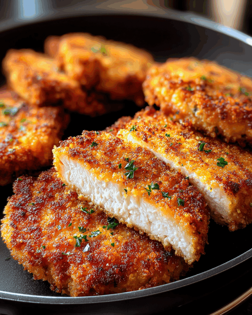 Air Fryer Parmesan Crusted Chicken Recipe