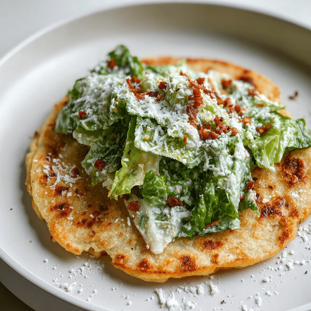 Smash Chicken Caesar Tacos Recipe - Recipe Image