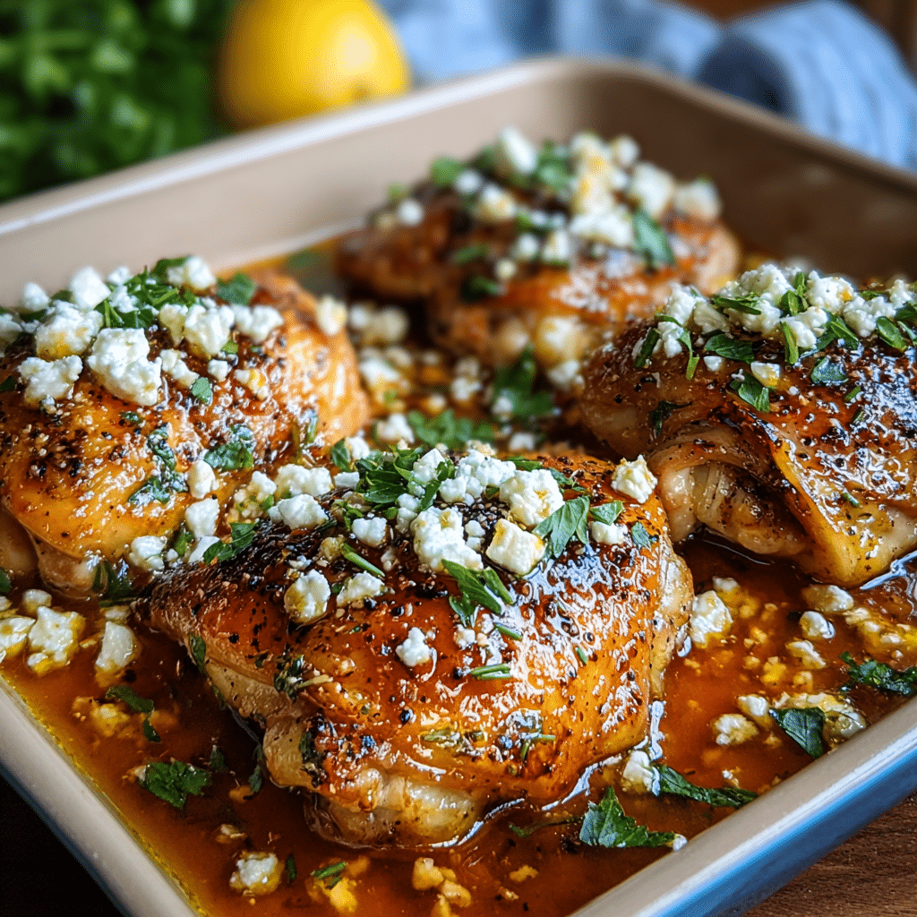 hot honey feta chicken Recipe - Recipe Image