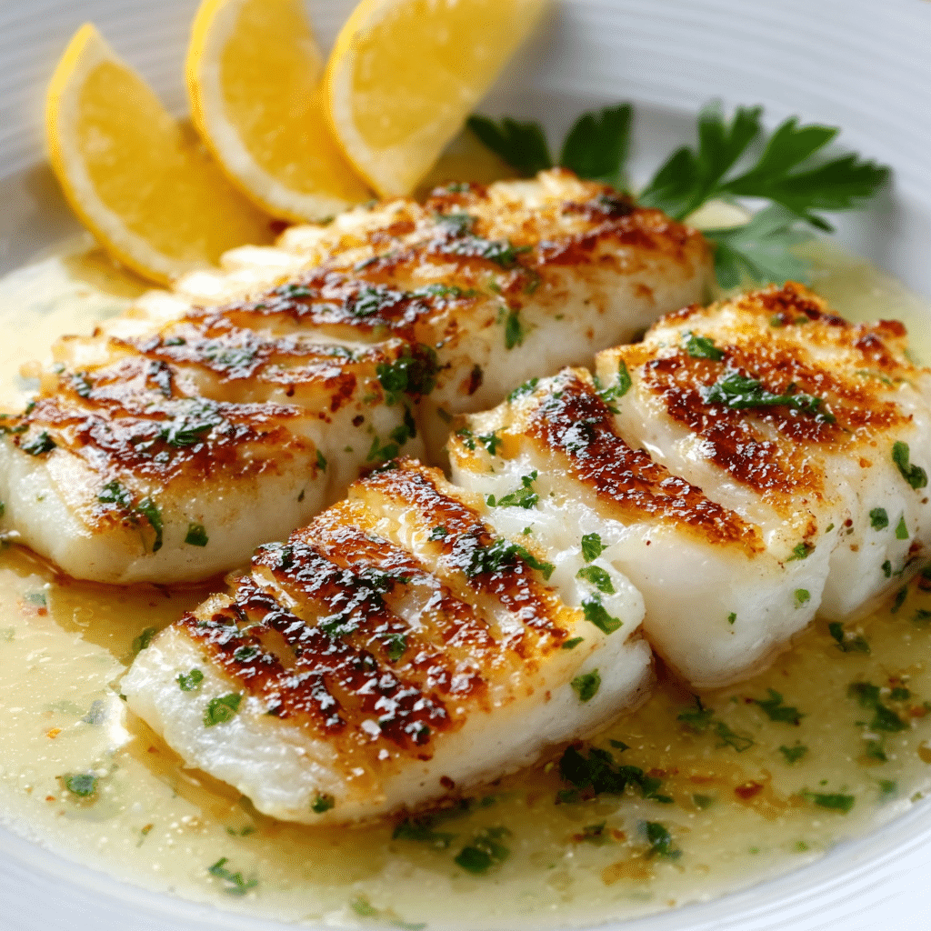 Zesty Lemon Butter Fish Fillet Recipe - Recipe Image