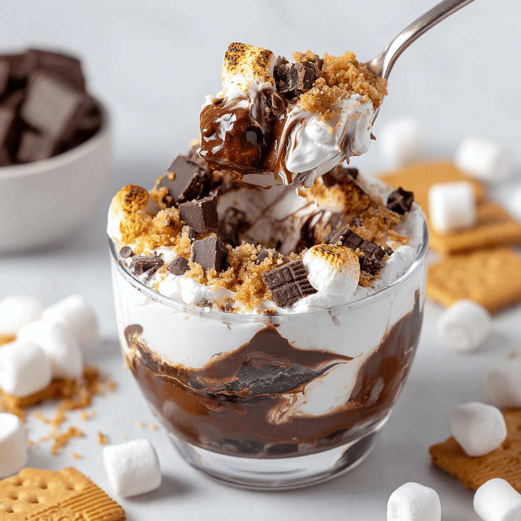 S'mores Dessert Trifle Recipe - Recipe Image