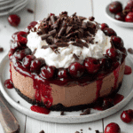 No Bake Black Forest Cheesecake Recipe